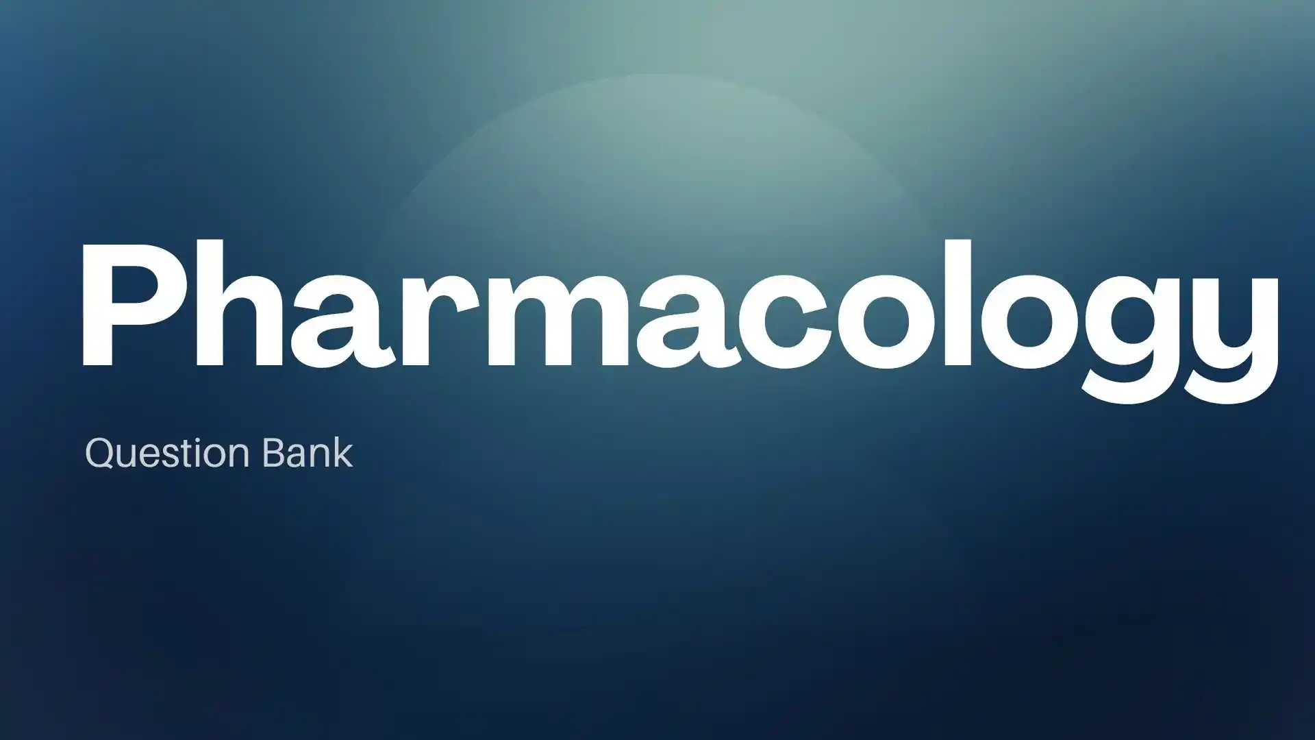 pharmacology question bank