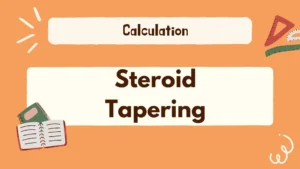steroid tapering calculation